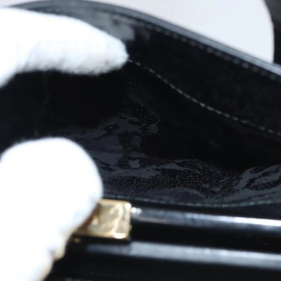 GUCCI Shoulder Bag Leather Black Gold 007 2046 0268 Auth BA1194 - Picture 10 of 16